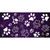 Purple White Paw Oil Rubbed Wholesale Novelty Sticker Decal