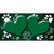 Paw Heart Green White Wholesale Novelty Sticker Decal