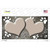 Paw Heart Tan White Wholesale Novelty Sticker Decal