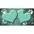 Paw Heart Mint White Wholesale Novelty Sticker Decal
