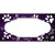 Paw Scallop Purple White Wholesale Novelty Sticker Decal