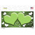 Lime Green White Love Hearts Oil Rubbed Wholesale Novelty Sticker Decal