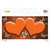 Orange White Hearts Butterfly Oil Rubbed Wholesale Novelty Sticker Decal