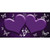 Purple White Hearts Butterfly Oil Rubbed Wholesale Novelty Sticker Decal