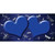 Blue White Dragonfly Hearts Oil Rubbed Wholesale Novelty Sticker Decal