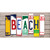 Beach Wood Art Wholesale Novelty Sticker Decal