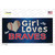 This Girl Loves Her Braves Wholesale Novelty Sticker Decal