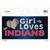 This Girl Loves Her Indians Wholesale Novelty Sticker Decal
