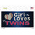 This Girl Loves Her Twins Wholesale Novelty Sticker Decal