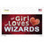 This Girl Loves Her Wizards Wholesale Novelty Sticker Decal