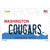 Cougars Washington Wholesale Novelty Sticker Decal