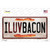 I Luv Bacon Wholesale Novelty Sticker Decal