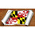 Maryland Flag Scroll Wholesale Novelty Sticker Decal