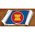 Asean Flag Scroll Wholesale Novelty Sticker Decal