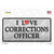 I Love Corrections Officer Wholesale Novelty Sticker Decal