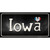 Iowa Flag Script Wholesale Novelty Sticker Decal