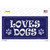 Loves Dogs Wholesale Novelty Sticker Decal