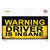 Warning Driver Insane Wholesale Novelty Sticker Decal