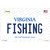 Fishing Virginia Wholesale Novelty Sticker Decal