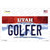 Golfer Utah Wholesale Novelty Sticker Decal