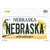 Nebraska Background Wholesale Novelty Sticker Decal