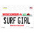 Surf Girl Wisconsin Wholesale Novelty Sticker Decal