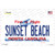 Sunset Beach North Carolina State Wholesale Novelty Sticker Decal