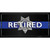 Thin Blue Line Retired Police Wholesale Novelty Sticker Decal