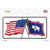 Wyoming Crossed US Flag Wholesale Novelty Sticker Decal