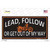 Lead Follow Wholesale Novelty Sticker Decal