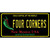 Four Corners New Mexico Black Wholesale Novelty Sticker Decal