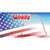 Nebraska with American Flag Wholesale Novelty Sticker Decal