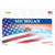 Michigan Half American Flag Wholesale Novelty Sticker Decal