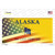 Alaska Half American Flag Wholesale Novelty Sticker Decal