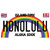 Honolulu Hawaii Wholesale Novelty Sticker Decal