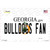 Bulldogs Fan Georgia Wholesale Novelty Sticker Decal
