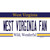 West Virginia Fan Wholesale Novelty Sticker Decal