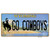 Go Cowboys Wyoming Wholesale Novelty Sticker Decal
