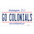 Go Colonials Wholesale Novelty Sticker Decal