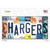 Chargers Strip Art Wholesale Novelty Sticker Decal