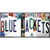Blue Jackets Strip Art Wholesale Novelty Sticker Decal
