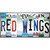 Red Wings Strip Art Wholesale Novelty Sticker Decal