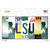 LSU Strip Art Wholesale Novelty Sticker Decal