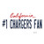 Number 1 Chargers Fan Wholesale Novelty Sticker Decal