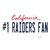 Number 1 Raiders Fan California Wholesale Novelty Sticker Decal