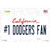 Number 1 Dodgers Fan Wholesale Novelty Sticker Decal