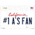 Number 1 Athletics Fan Wholesale Novelty Sticker Decal