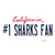 Number 1 Sharks Fan Wholesale Novelty Sticker Decal