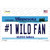 Number 1 Wild Fan Wholesale Novelty Sticker Decal
