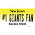 New Jersey Number 1 Giants Fan Wholesale Novelty Sticker Decal